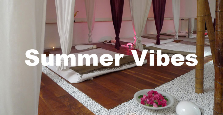 Salle de massage, texte Summer Vibes